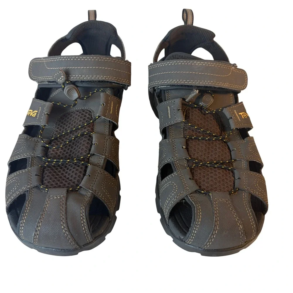 Teva Omnium Mens Closed Toe Hiking Water Sandals Dark Olive Size 11 1003951